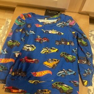 Posh Peanut Blue Hot Wheels Sweatshirt